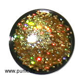 : Fake Plugs mit gelbem Glitter