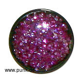 : Fake Plugs mit lilafarbnem Glitter