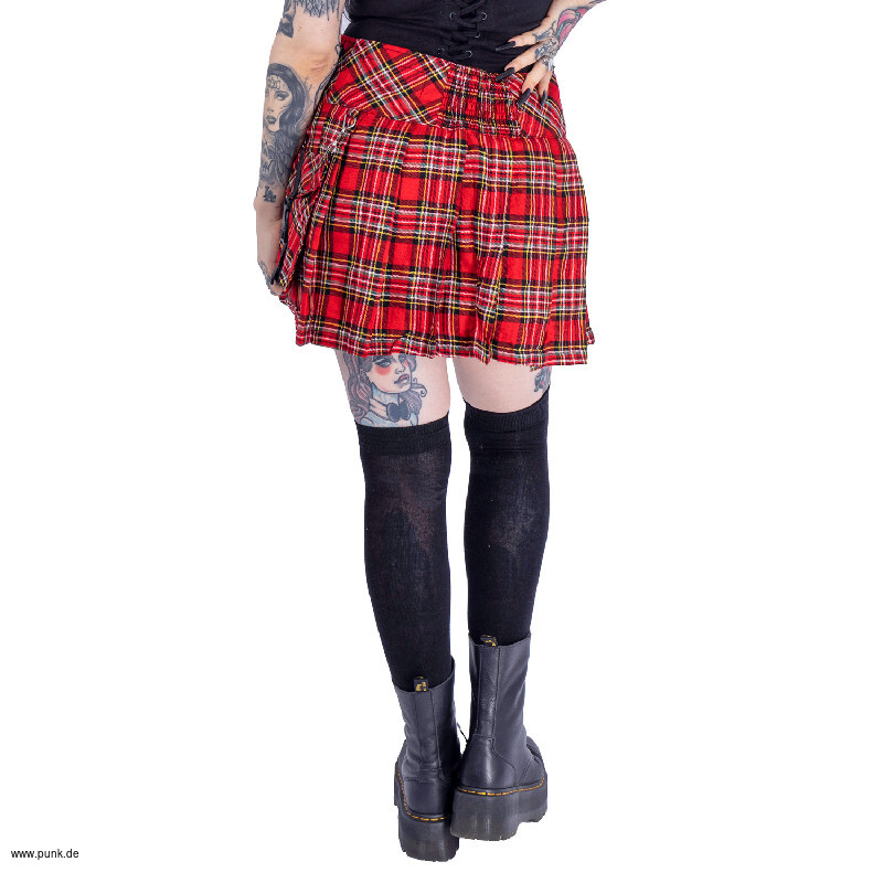 Heartless: ALISA SKIRT - RED TARTAN