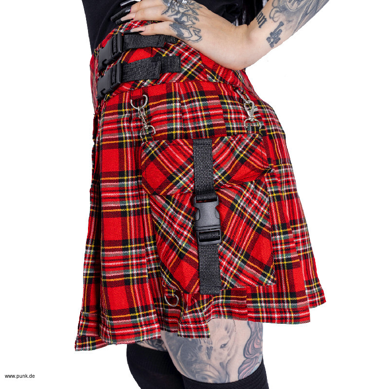 Heartless: ALISA SKIRT - RED TARTAN