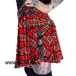 Heartless: ALISA SKIRT - RED TARTAN