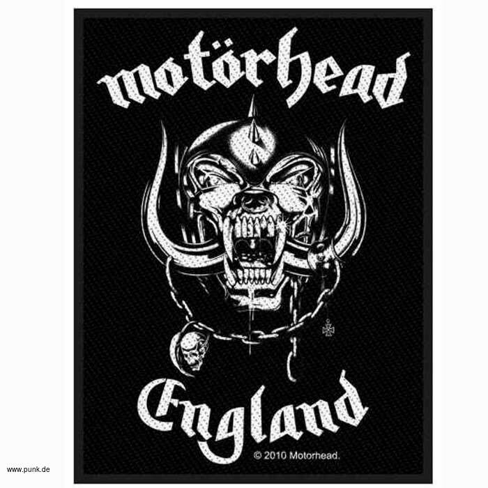 Motörhead: Aufnäher Motörhead England, gewebt