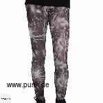 : Leggings: Gewitter/Blitze, schwarz-weiß