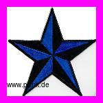 : Nautical star Aufnäher / Aufbügler blau