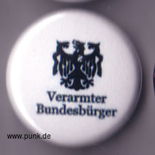 : Verarmter Bundesbürger Button