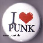 I LOVE PUNK Button