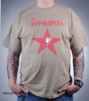 : Die Dödelsäcke : T-Shirt - Stern m. Pfeiffer (Kaki)