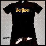 the Bottrops: Beatlogo Girlieshirt, schwarz