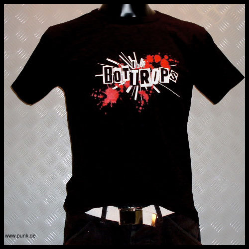 the Bottrops: Punkletter Girlieshirt, schwarz