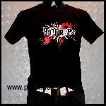 the Bottrops: Punkletter Girlieshirt, schwarz