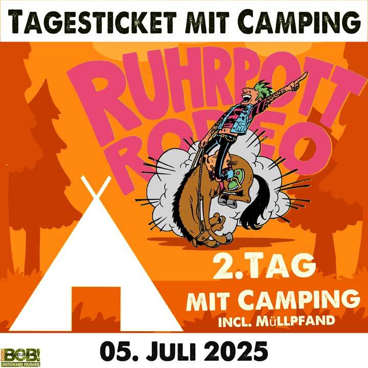 : HardTicket Samstagsticket inkl. Camping - Ruhrpott Rodeo 25