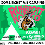 HardTicket Kombi-Ticket inkl. Camping Ruhrpott Rodeo 2025